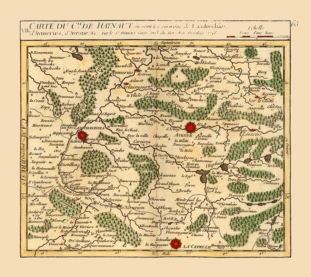 Landrecies France - Robert 1748