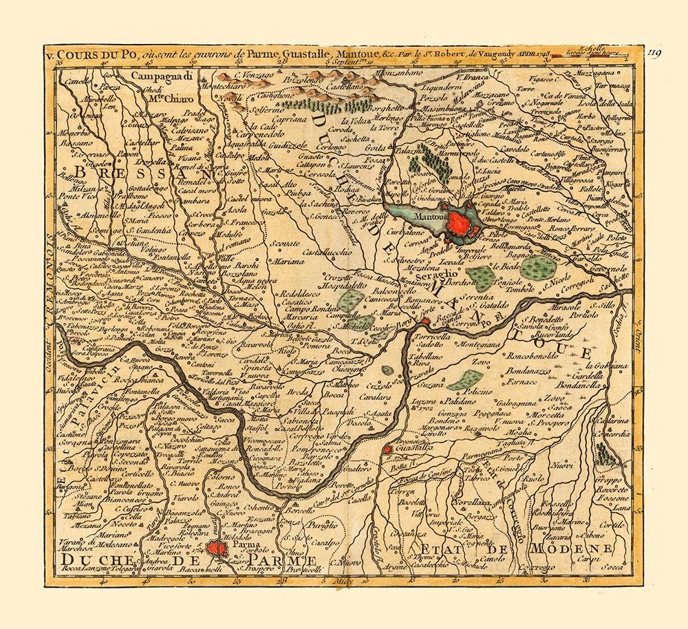 Emilia Romagna Lombardy Italy - Robert 1748