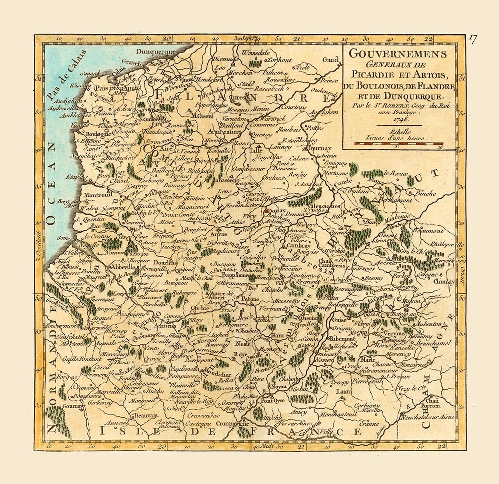 Northern France - Robert 1748