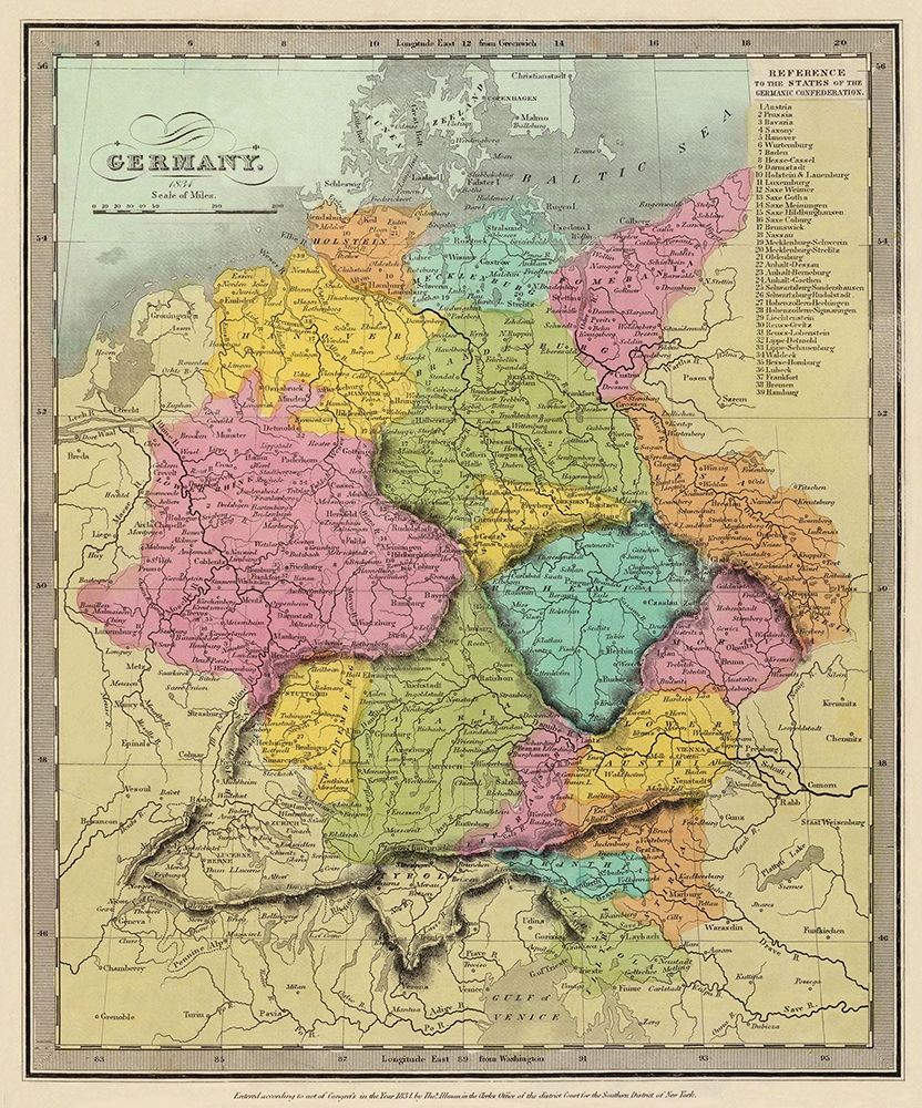 Germany - Burr 1834