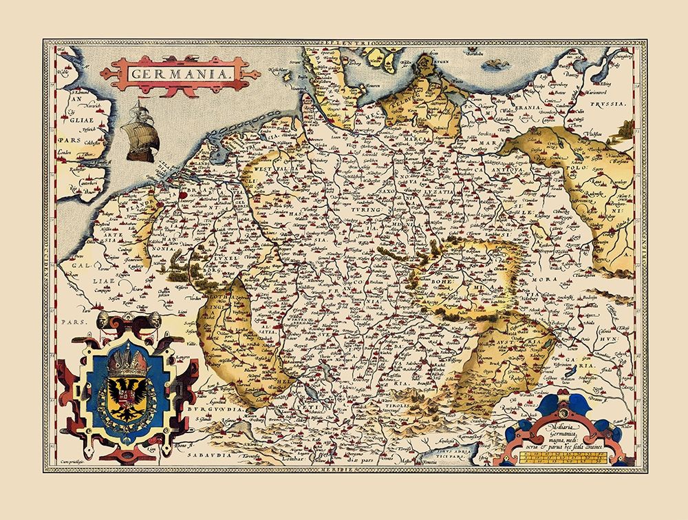 Germania Germany - Ortelius 1587