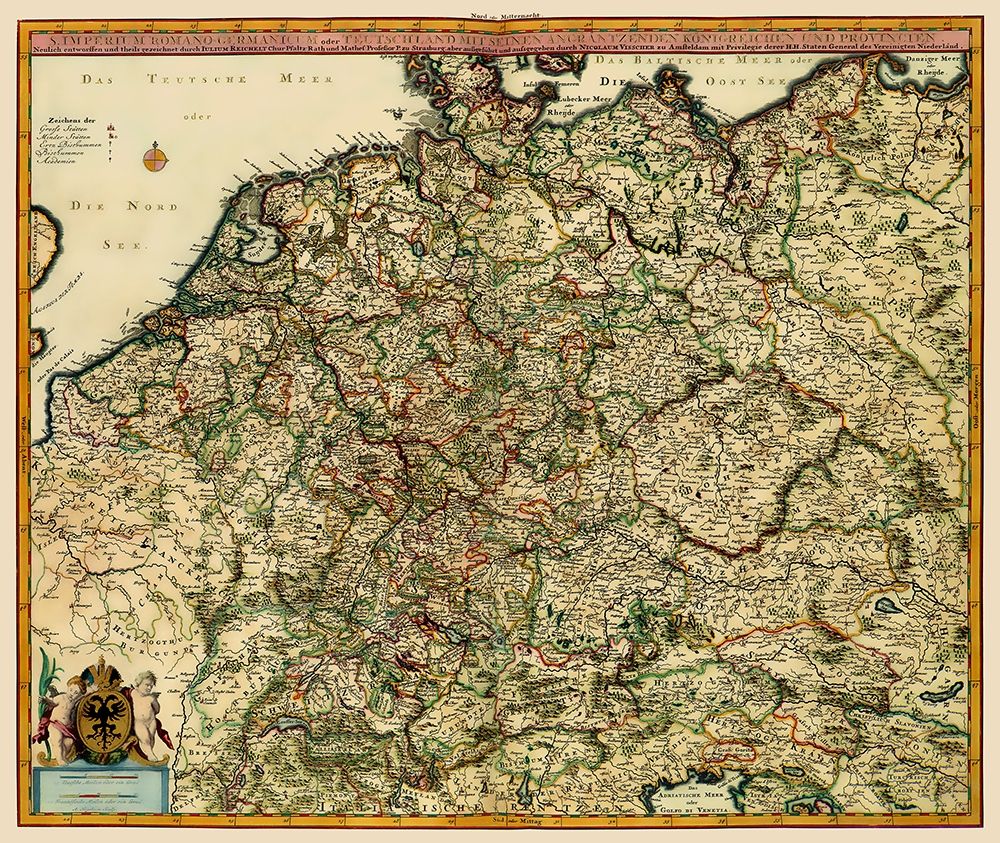 German Roman Empire Germany - Visscher 1681
