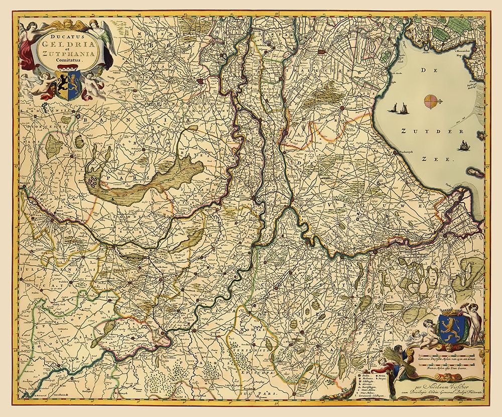 Gelderland Zutphen Netherlands - Visscher 1682
