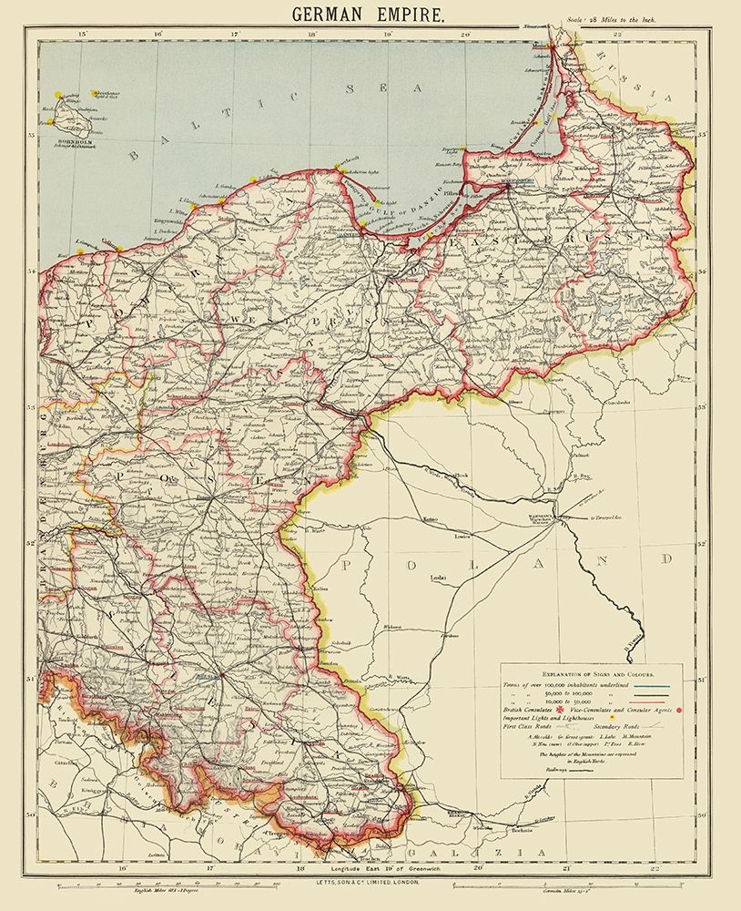 German Empire 2 Germany - Letts 1883