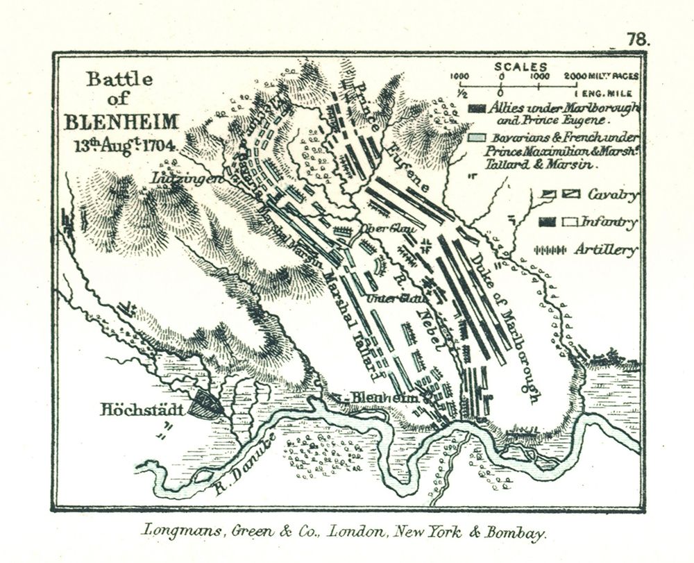 Europe Battle of Blenheim in 1704 Germany