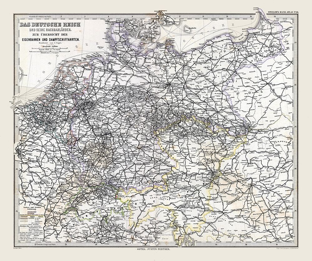 Europe German Railways Steamboats Germany