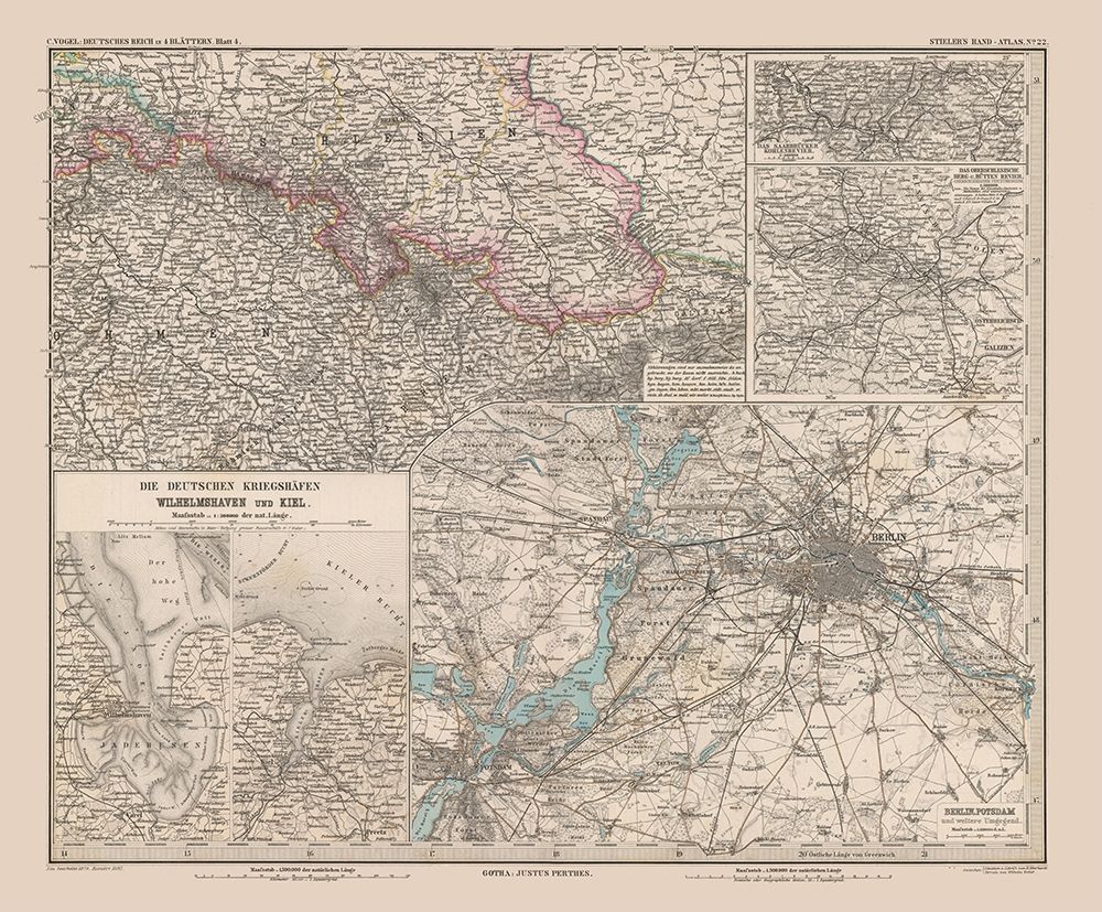 Silesia Germany - Stieler 1885
