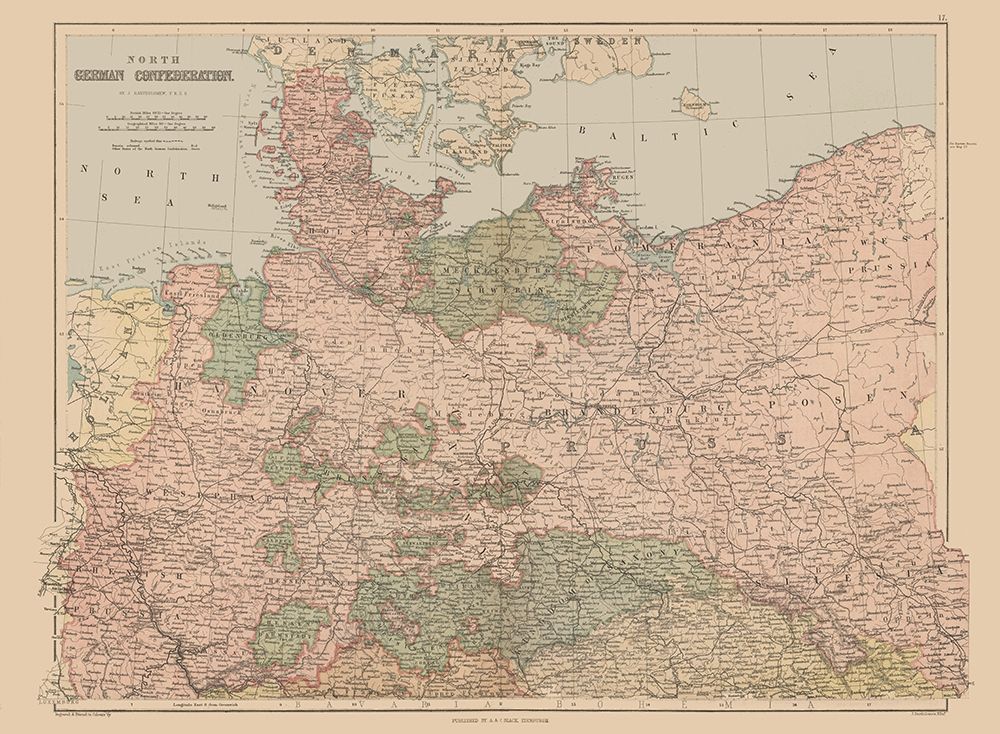 North German Confederation Germany - Black 1867