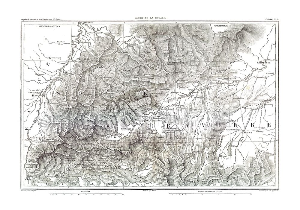 Swabia Germany - Thiers 1866