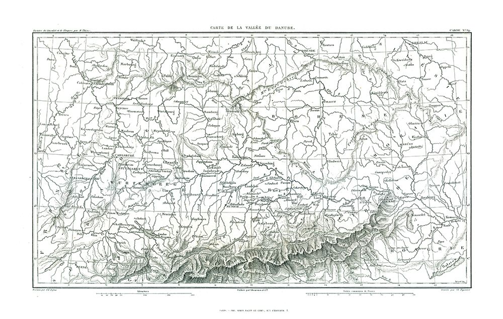 Danube Valley Germany - Thiers 1866