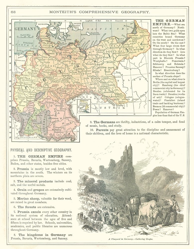 Germany - Monteith 1882