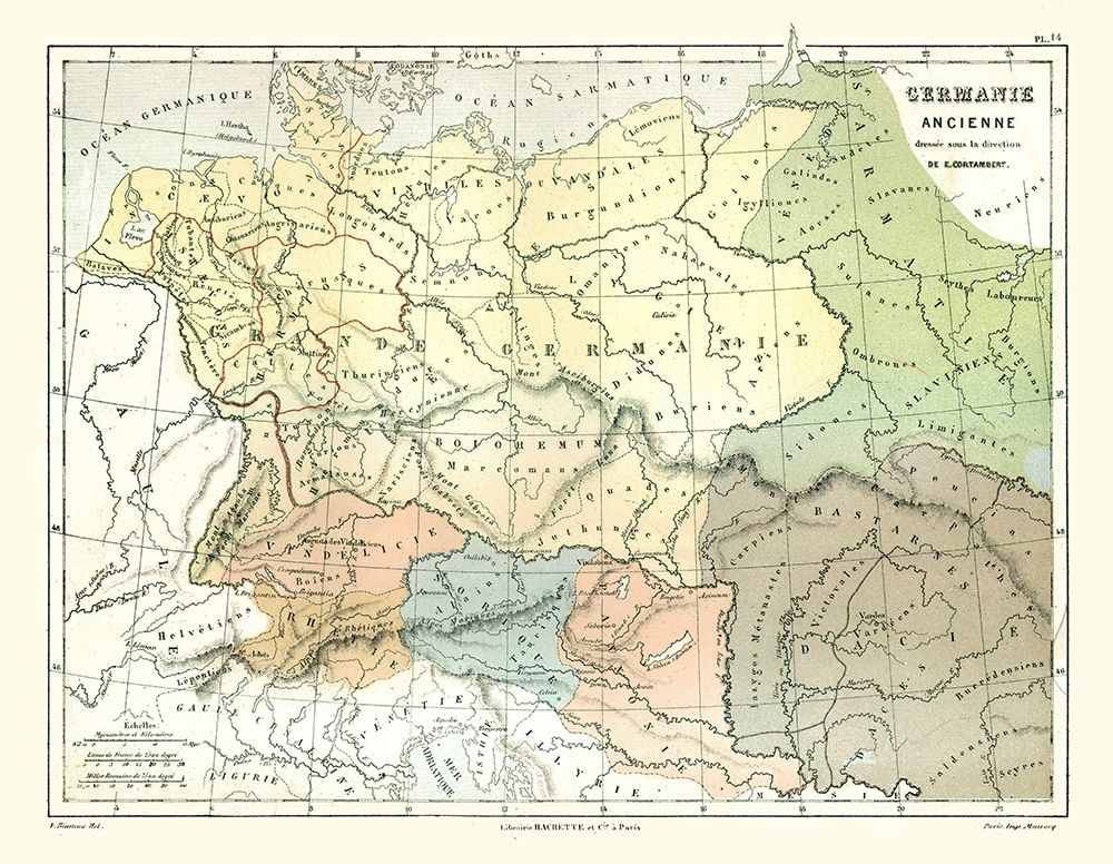 Ancient Germany - Cortambert 1880