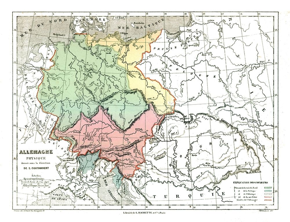 Physical Germany - Cortambert 1880