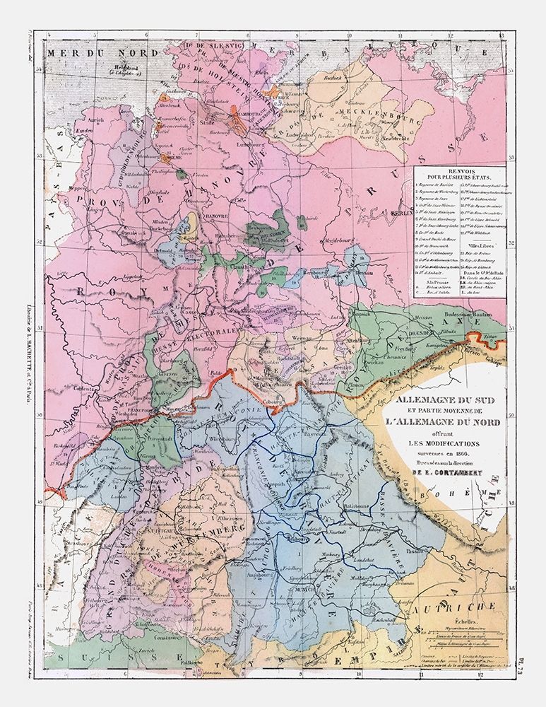 South Germany - Cortambert 1880