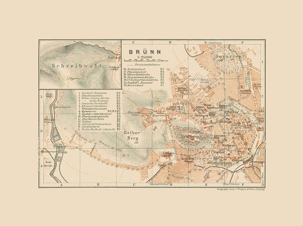 Brunn Germany - Baedeker 1910