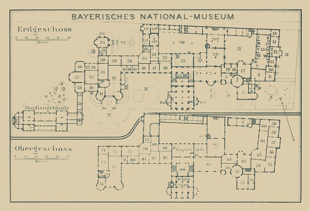 Bavarian National Museum Germany - Baedeker 1914