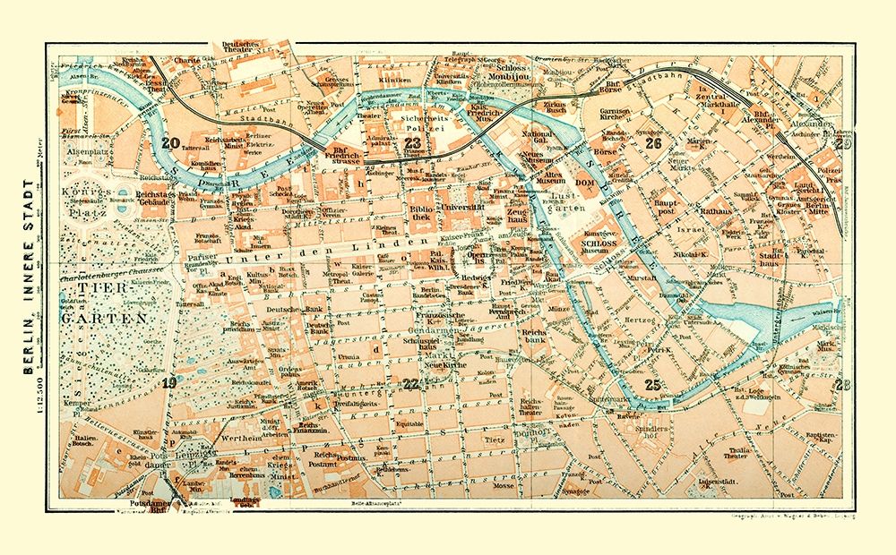 Berlin Germany - Baedeker 1914