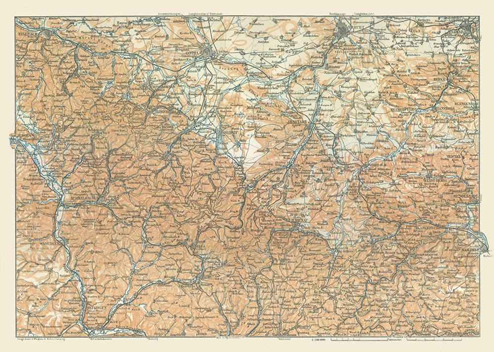 Central Germany - Baedeker 1914