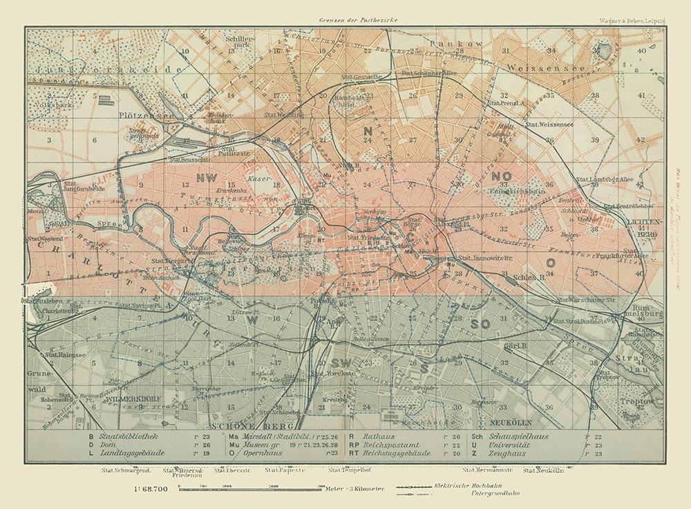 Cities Near Berlin Germany - Baedeker 1914