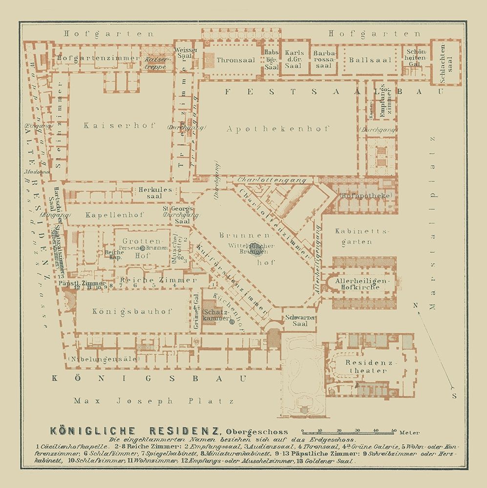 Berlin Palace Germany - Baedeker 1914