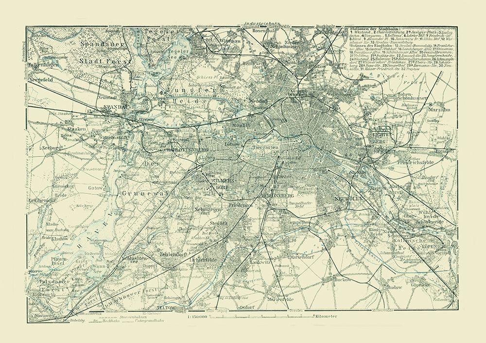 Berlin Germany - Baedeker 1914