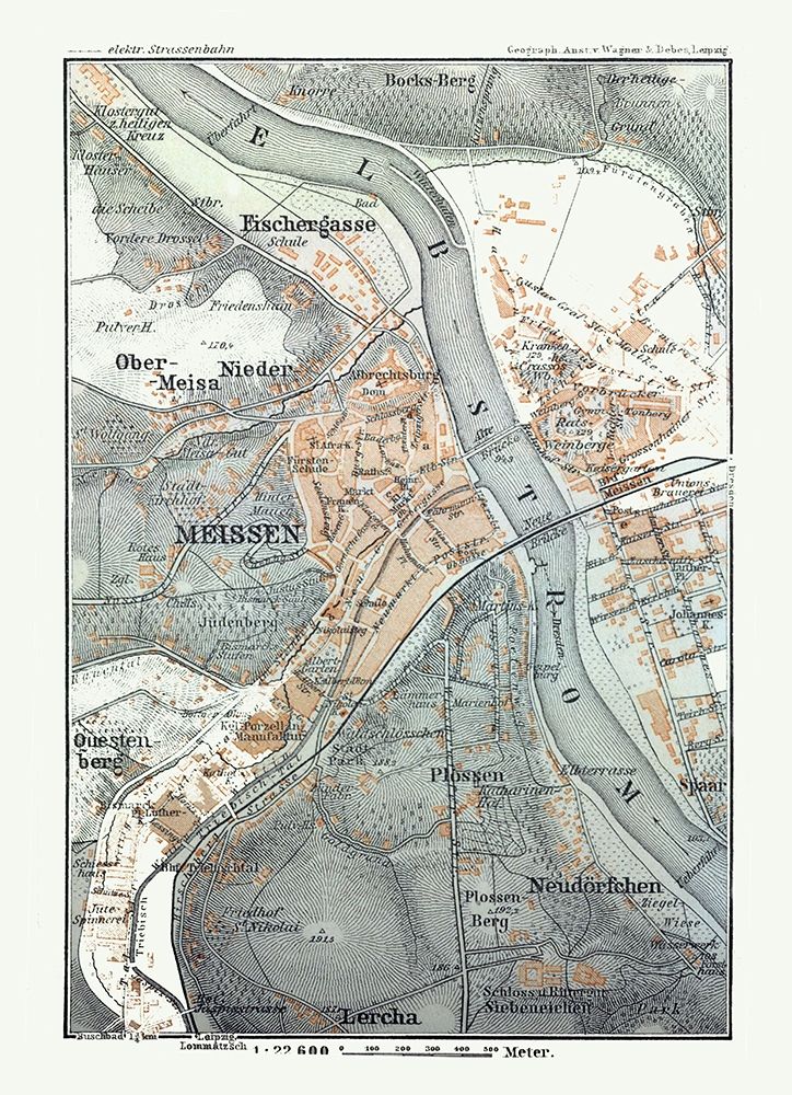 Free State of Saxony Germany - Baedeker 1914