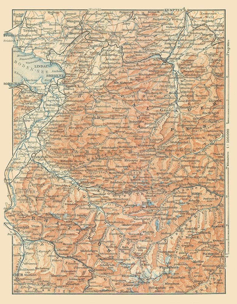 Lake Constance Region Germany - Baedeker 1896