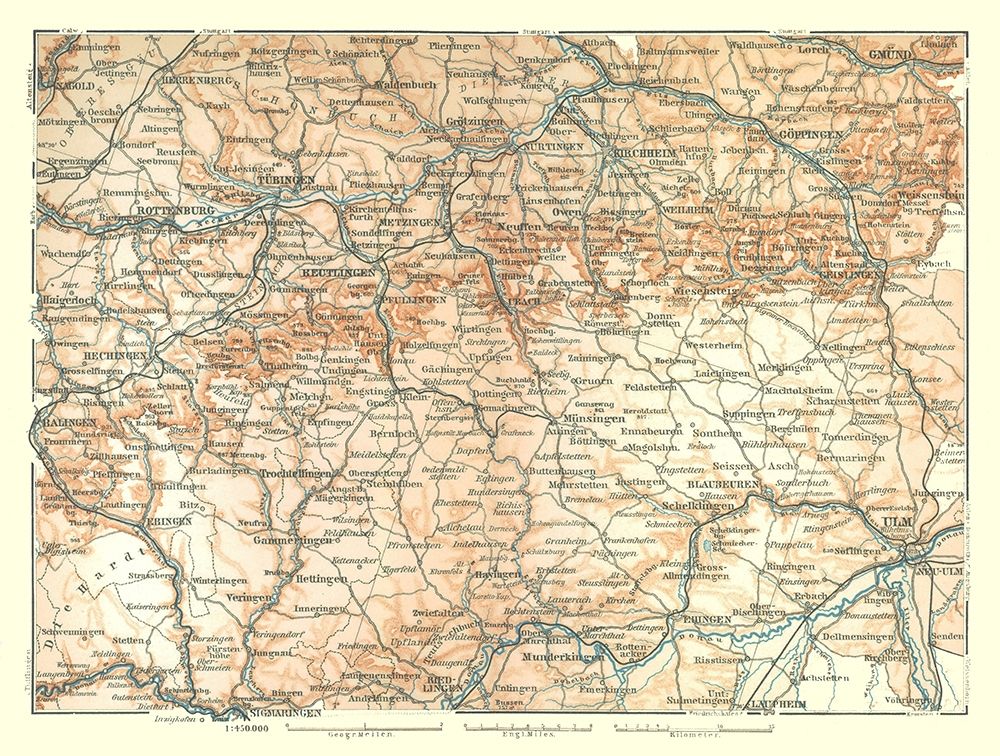 Southwestern Germany - Baedeker 1896