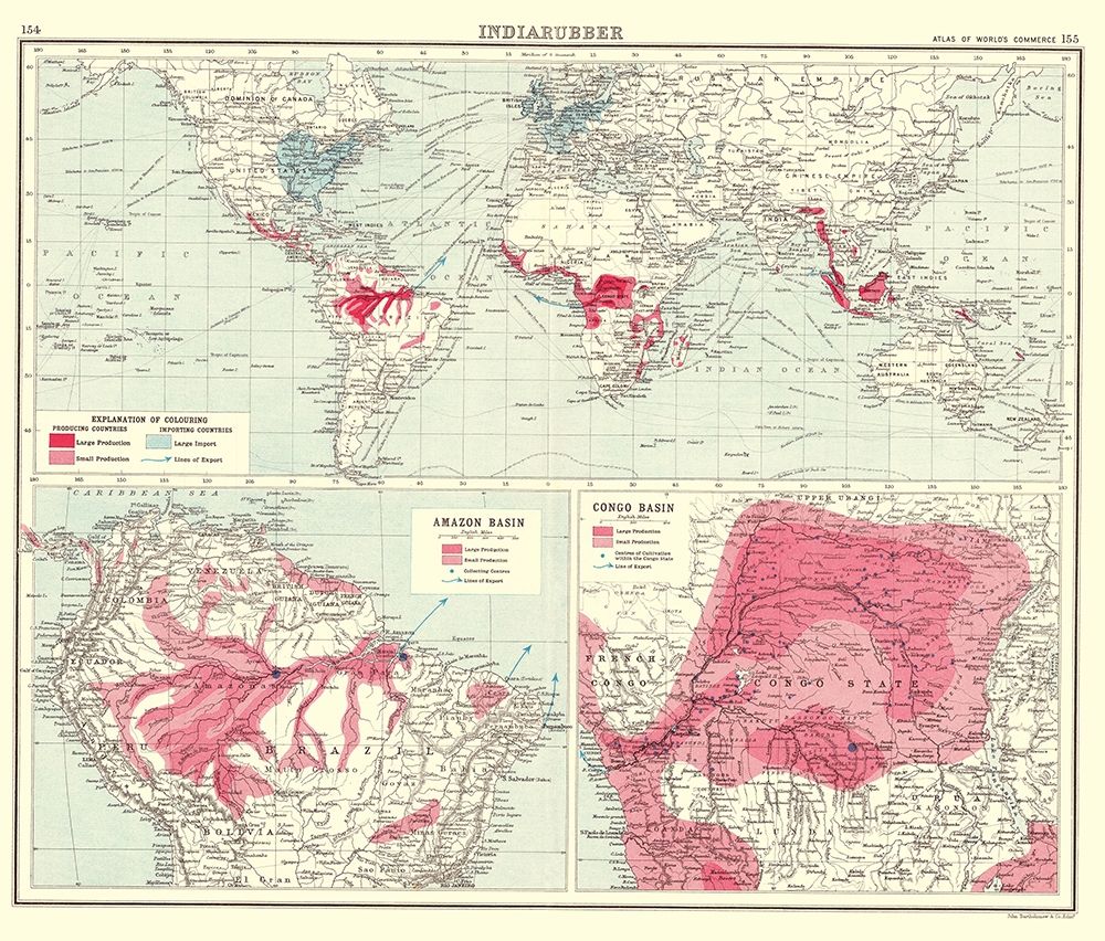 Global India Rubber - Bartholomew 1907