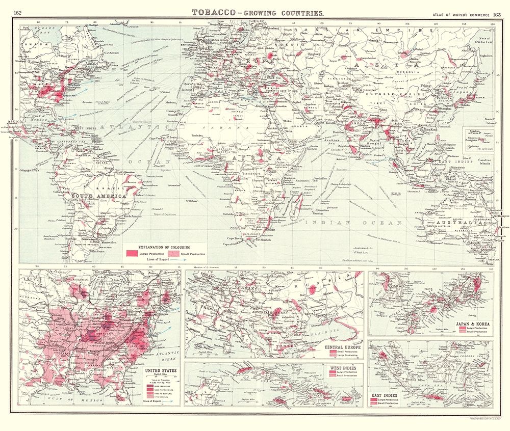 Global Tobacco Growing Countries - Bartholomew