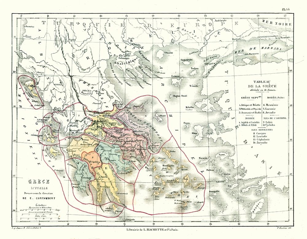 Greece - Cortambert 1880