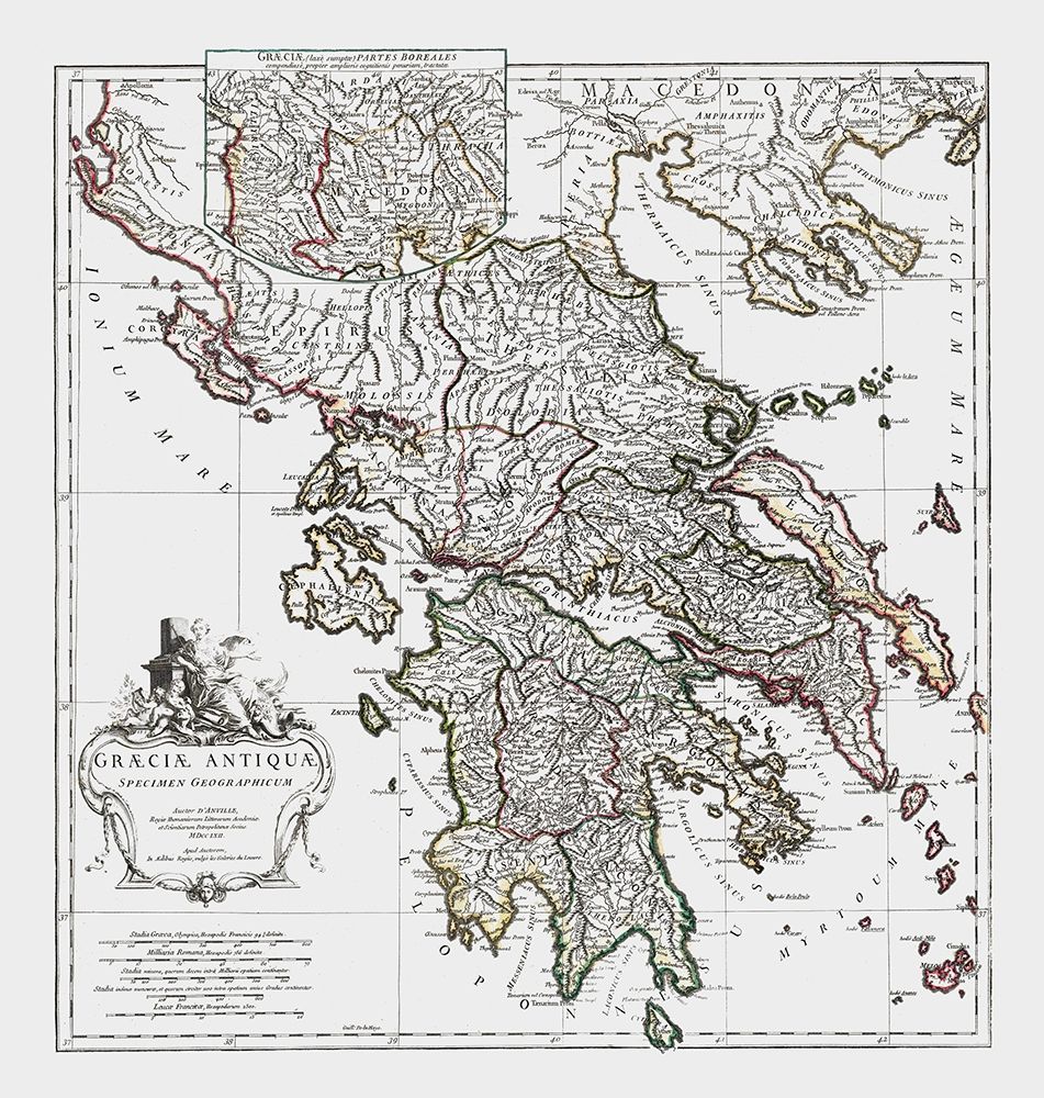 Ancient Greece - DAnville 1799