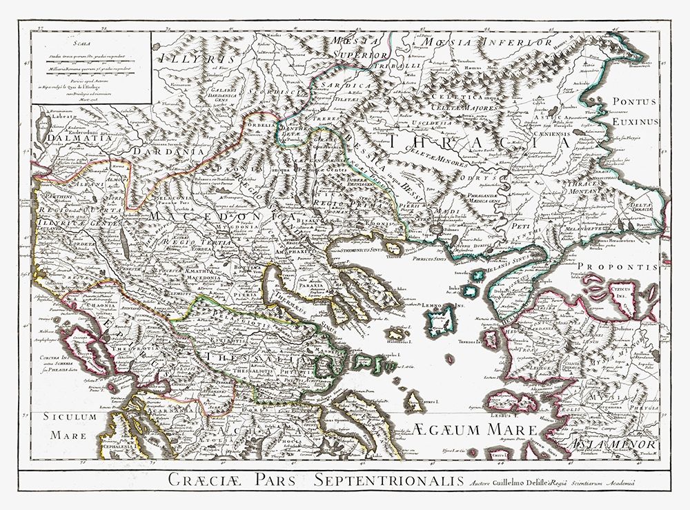 North East Greece - De Lisle 1731