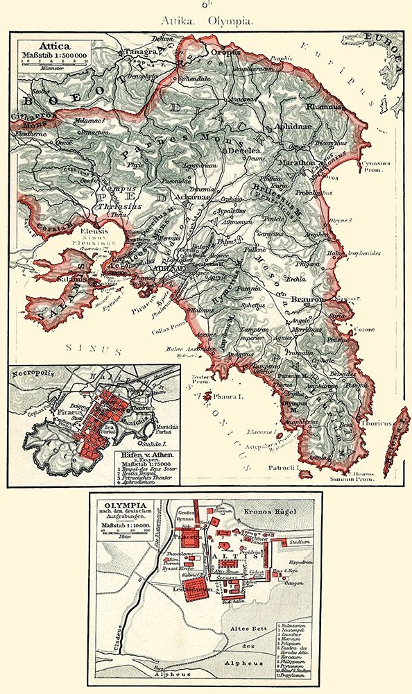 Attica Olympia Greece - Putzgers 1897