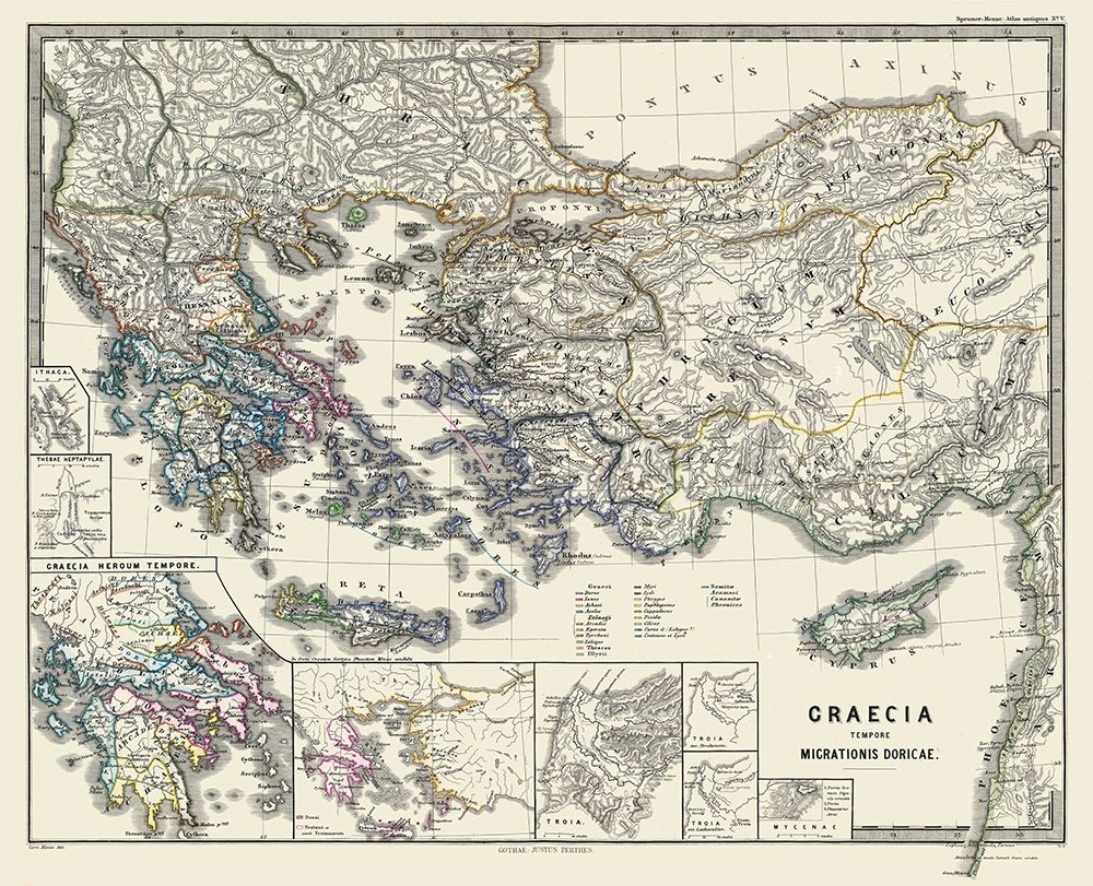 Doric Migration Greece - Spruner 1865