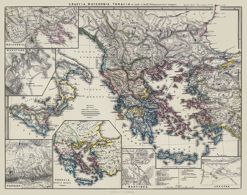 Macedonia Thrace Greece - Spruner 1865