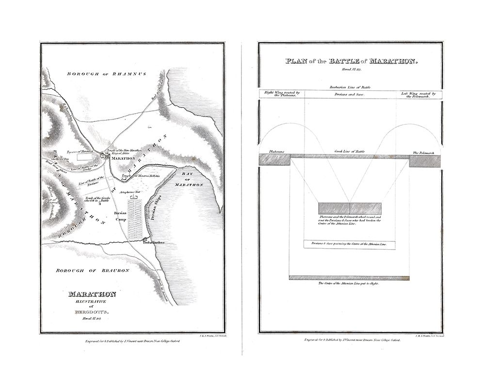 Marathon - Battle - Greece - Oxford 1828