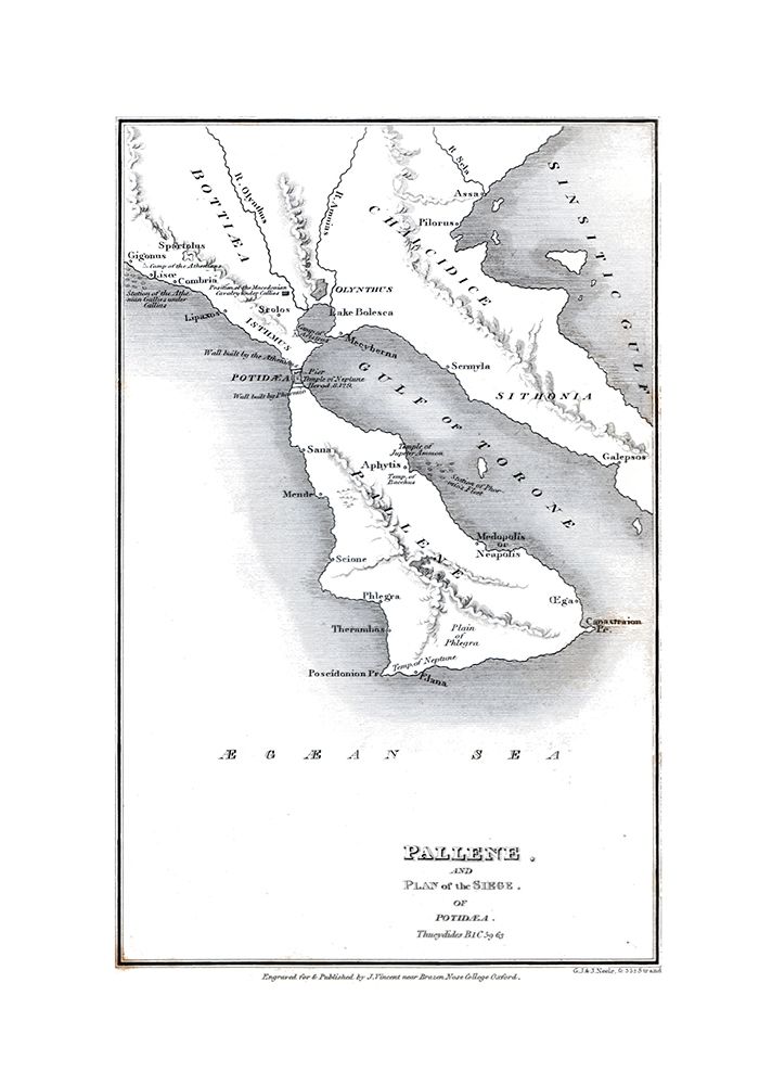 Pallene - Greece - Siege of Potidaea - Oxford 1828