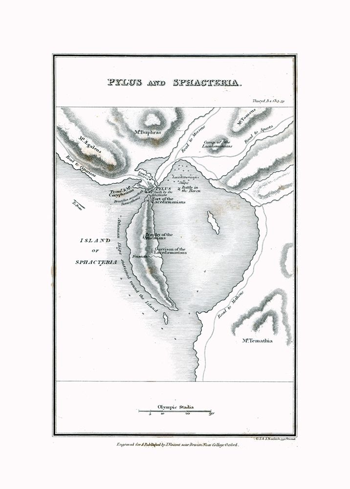 Pylos Sphacteria Greece - Oxford 1828