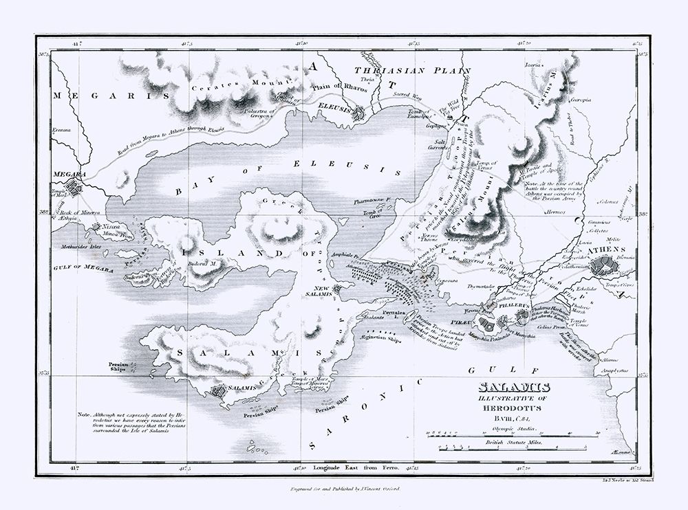 Salamis Island Greece - Oxford 1828