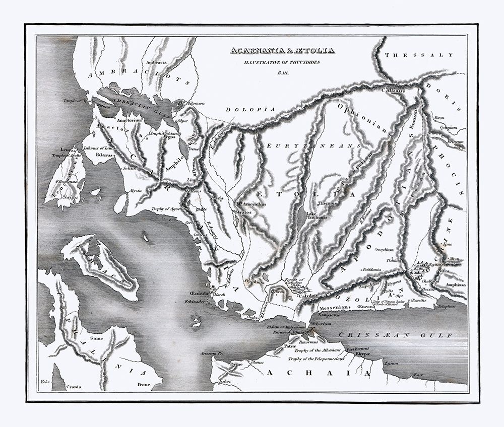 Aetolia Acarnania Greece - Oxford 1828