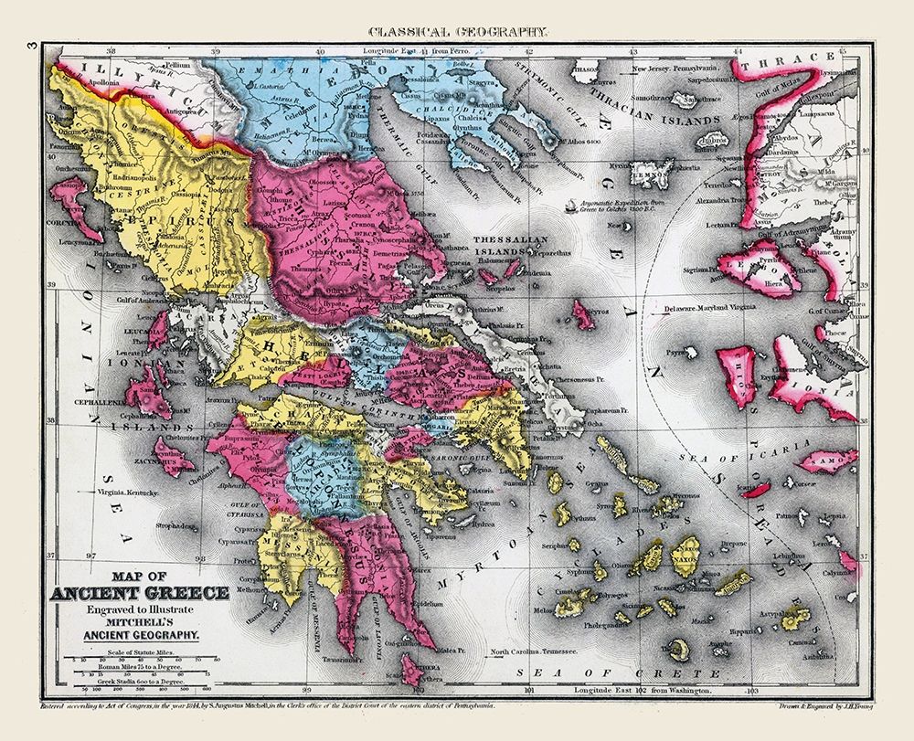 Ancient Greece - Mitchell 1844