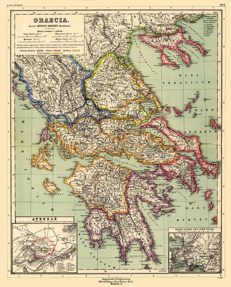 Greece - Kiepert 1903