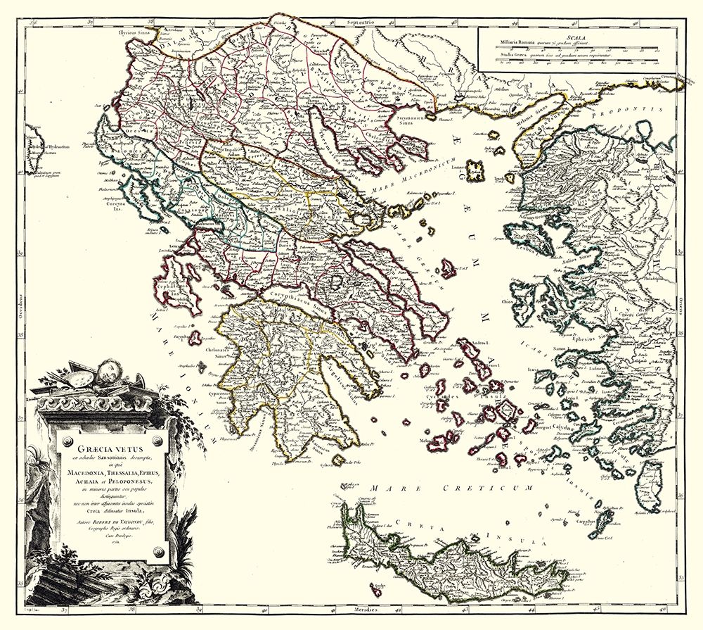 Ancient Greece - Vaugondy 1757