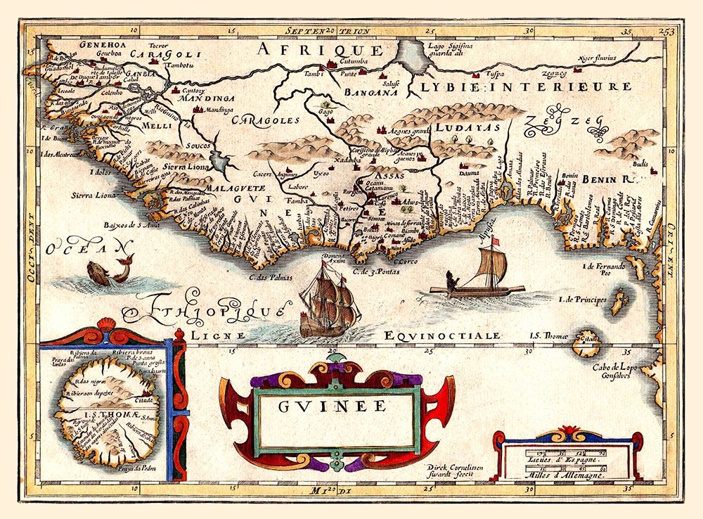 Guinea Africa - Jansson 1640