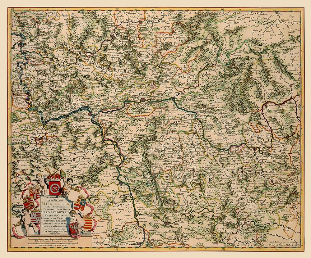 Hesse Germany - De Wit 1688