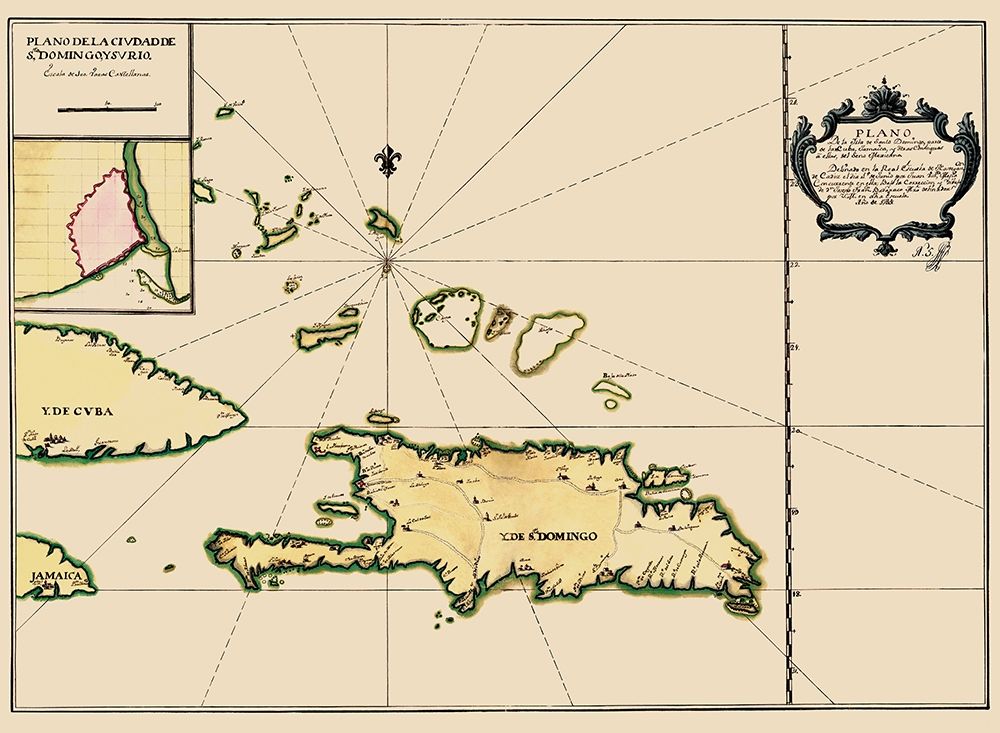 Hispaniola Caribbean Dominican Rep Jamaica Cuba