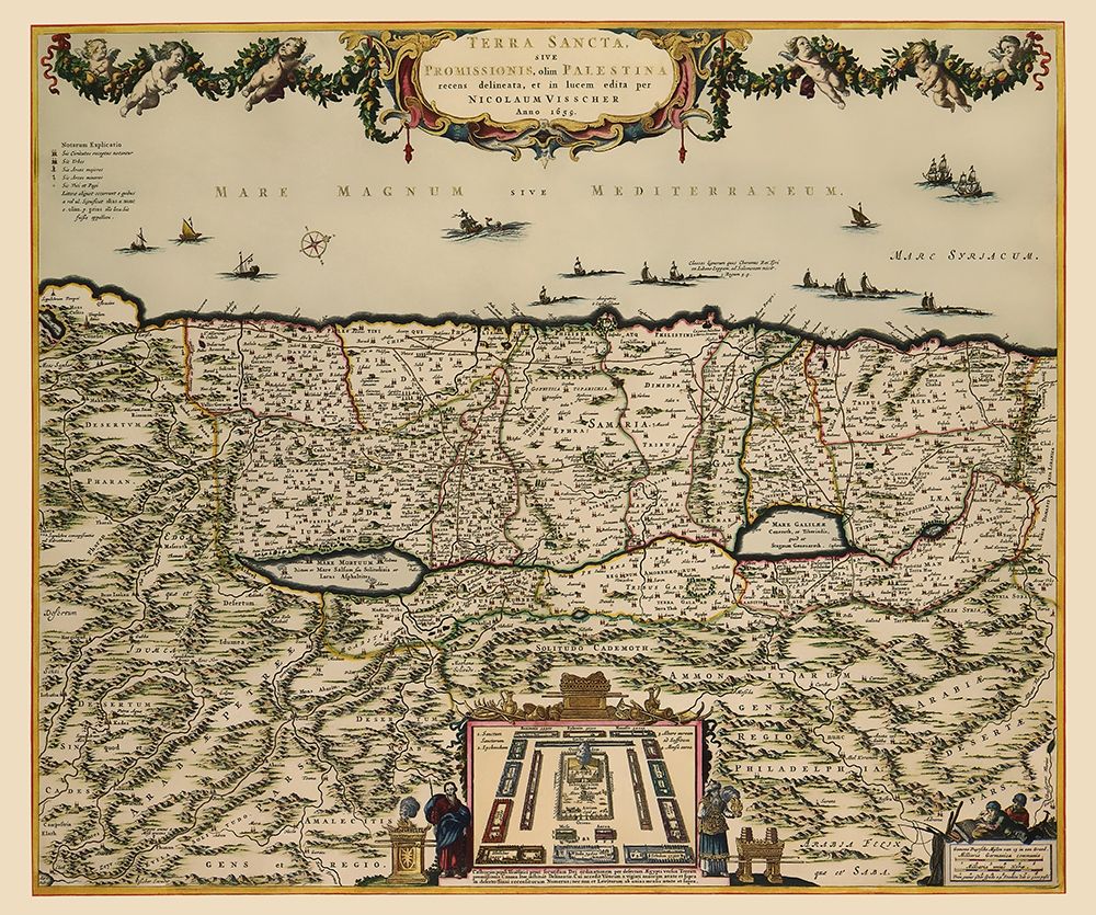 Holy Land Israel - Visscher 1659