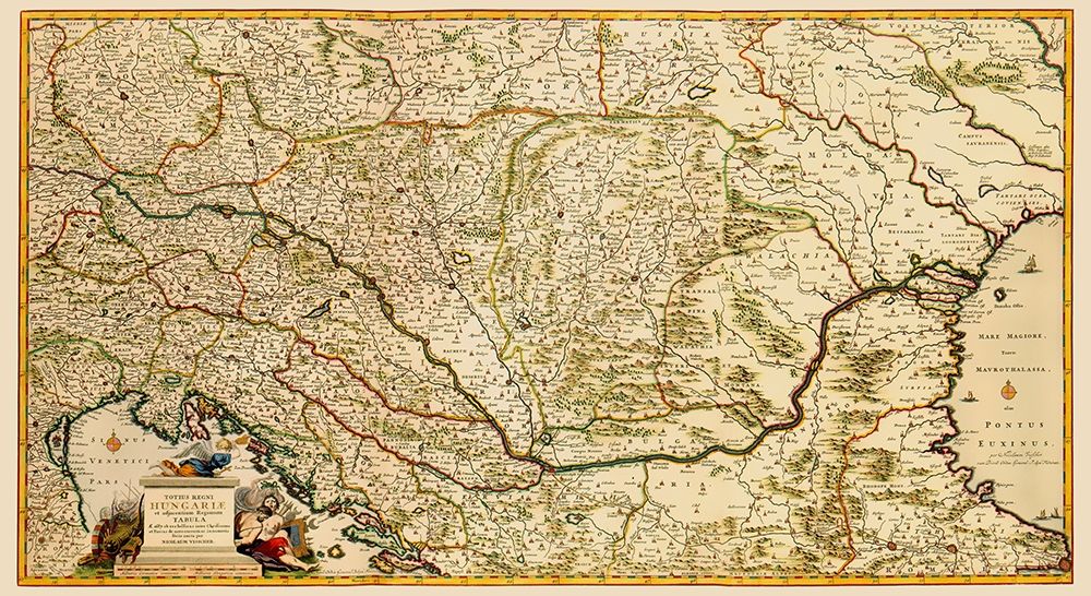 Eastern Europe Hungary - Visscher 1687