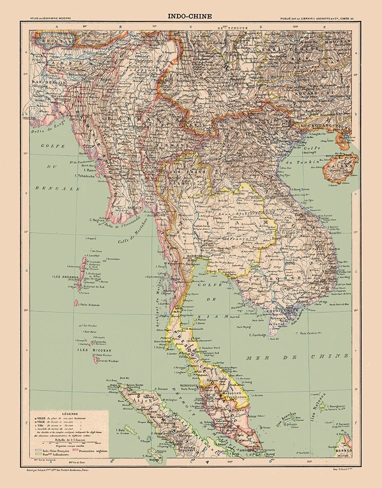 Asia Indochina - Schrader 1908